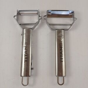 Titan Stainless Steel Julienne Tool Multipurpose Peeler & Slicer Set Euc
